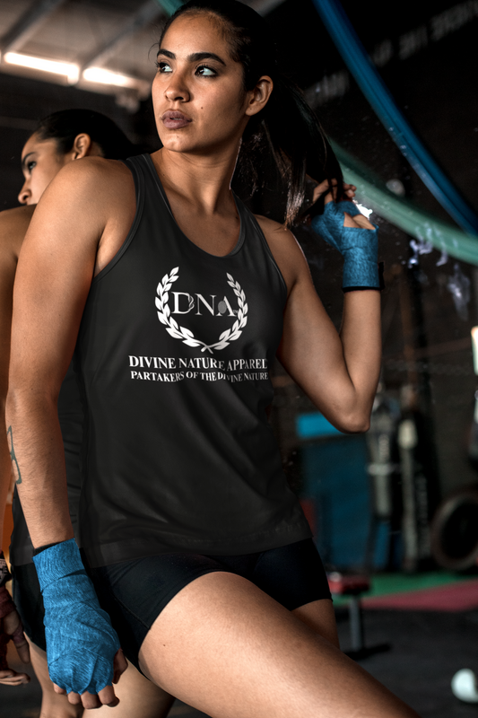 DNA Women’s Ideal Racerback Tank Top with White DNA Logo