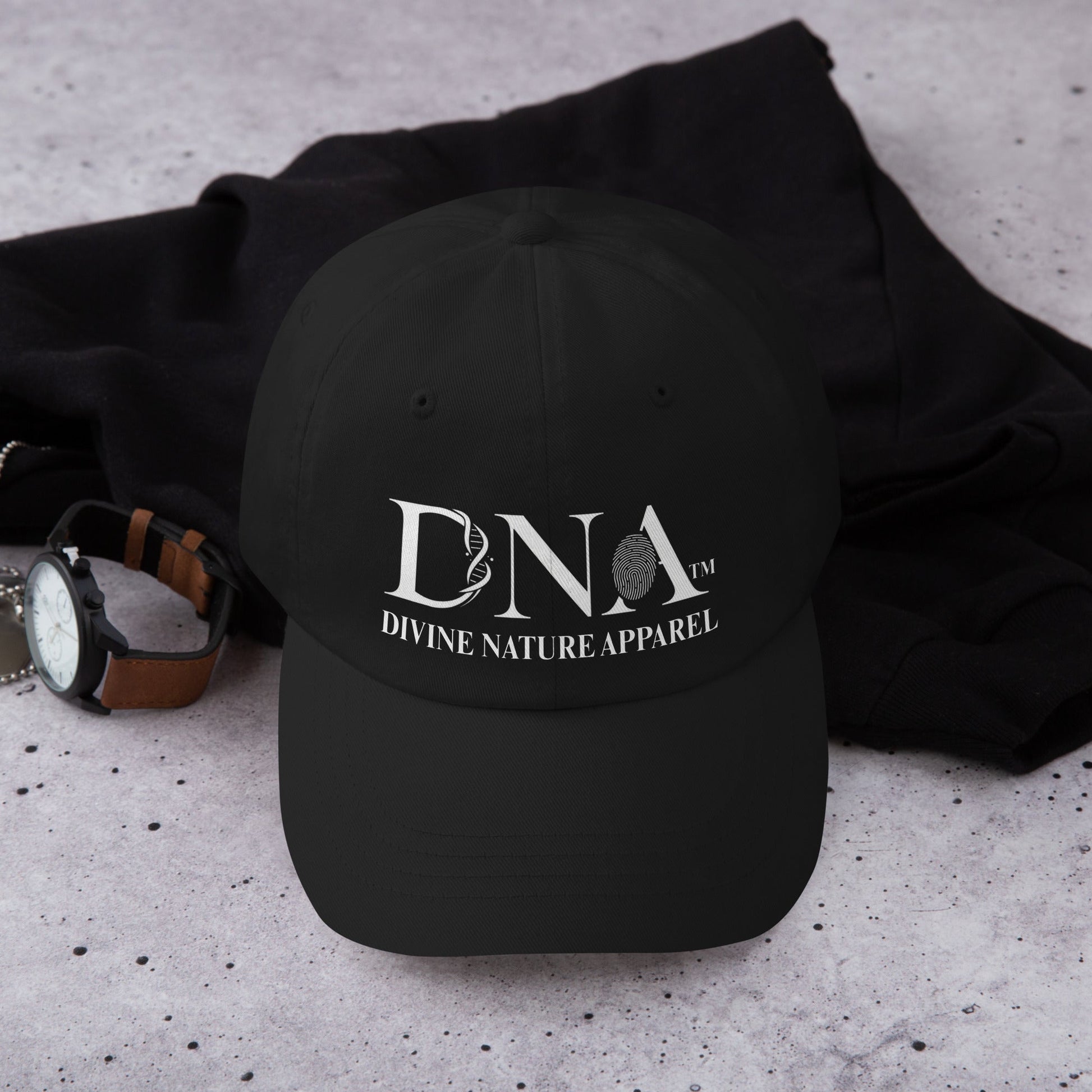 DNA Dad Hat with White DNA Logo variation - Unisex - divinenatureapparel