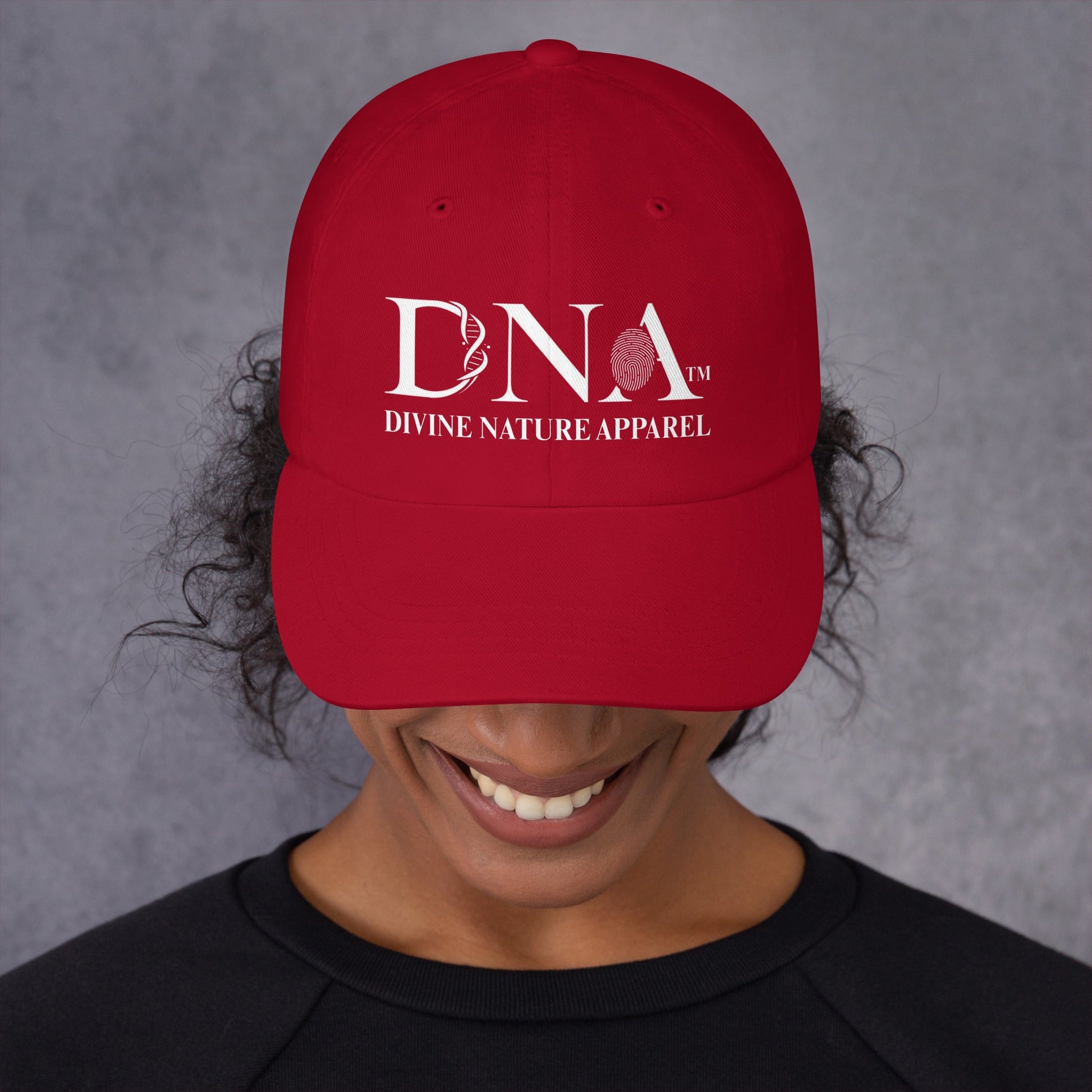 DNA Dad Hat with White DNA Logo variation - Unisex - divinenatureapparel