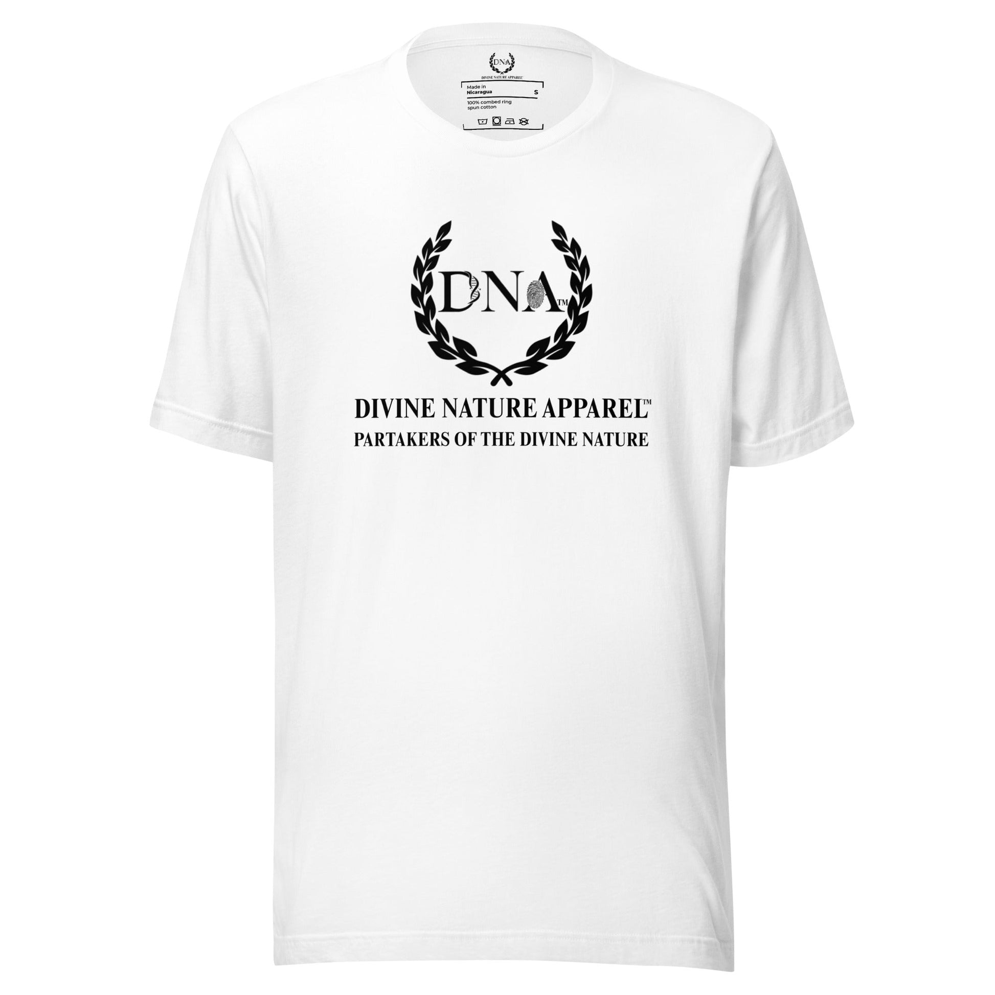 DNA Unisex T-shirt with Black DNA Logo - divinenatureapparel