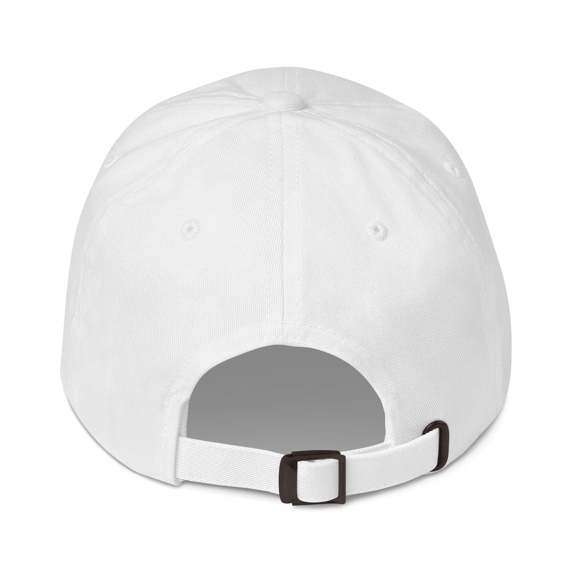 White DNA Dad Hat with Black DNA Only Logo - Unisex - divinenatureapparel