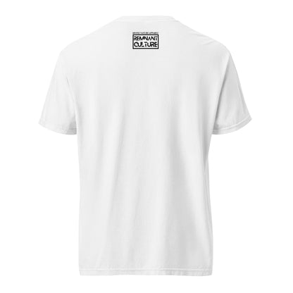 Cross in Ruby Red on Premium White T-Shirt - Unisex - divinenatureapparel
