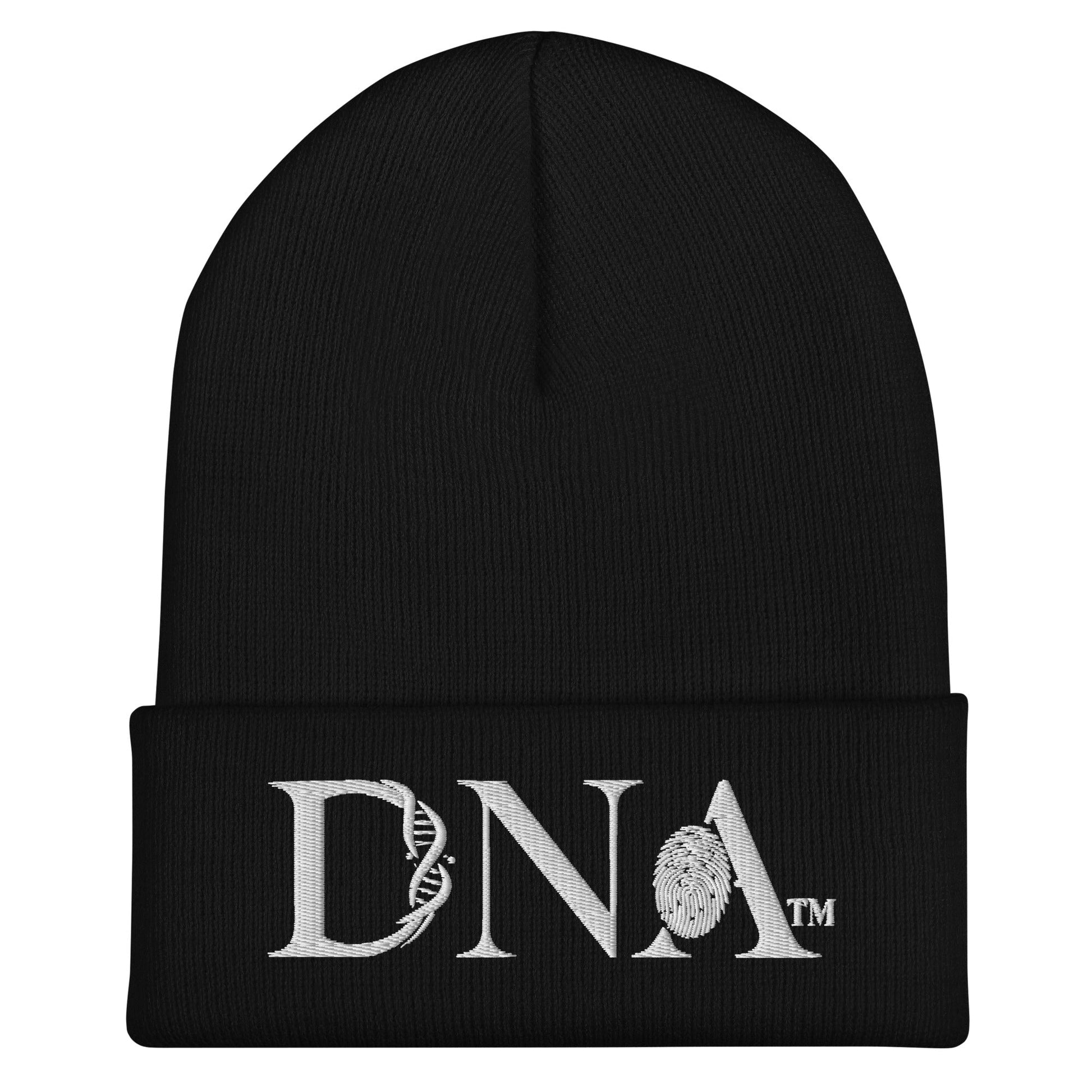 Cuffed Beanie with Embroidered DNA Logo - divinenatureapparel