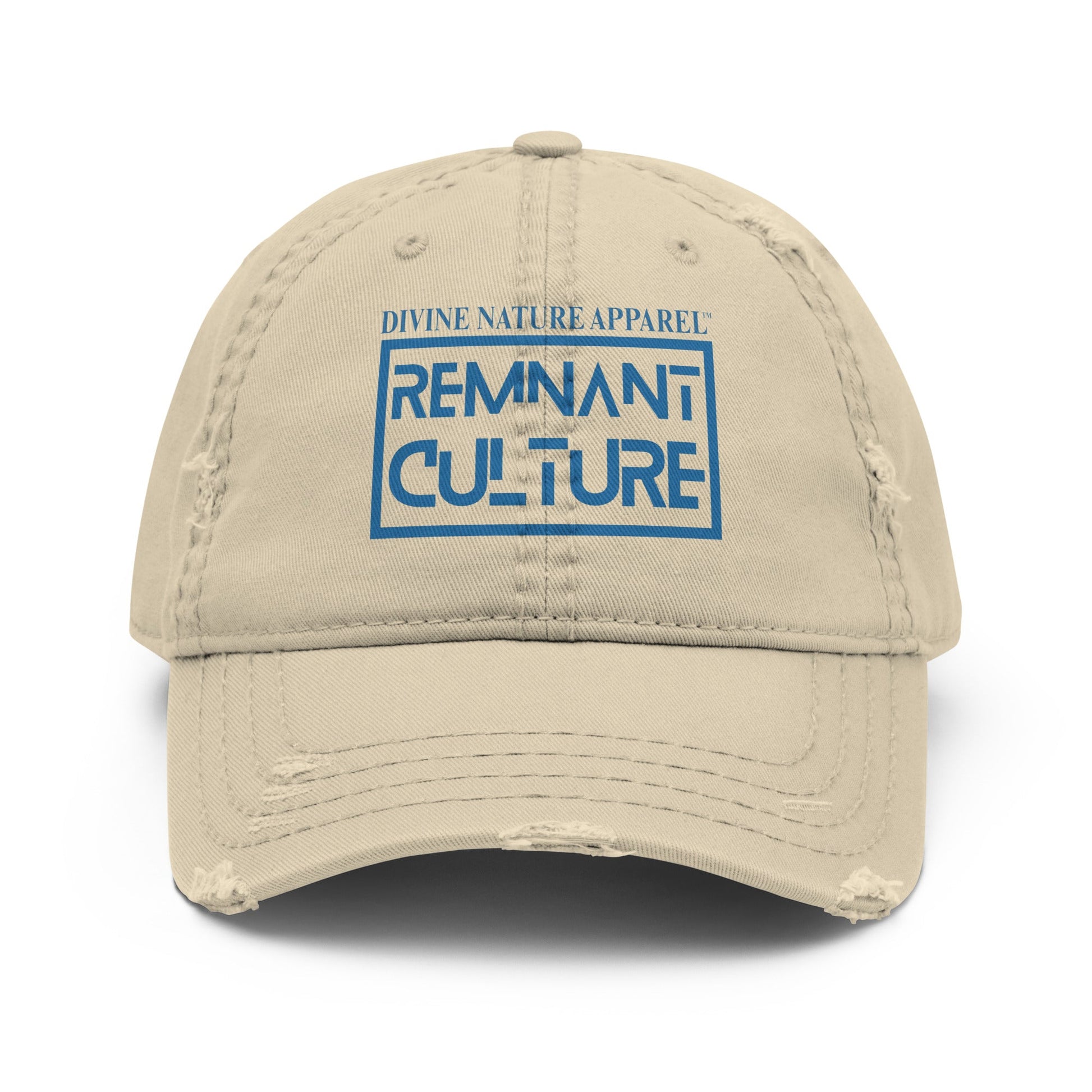 DNA Distressed Remnant Culture Hat - Unisex - Kahaki Beige - divinenatureapparel