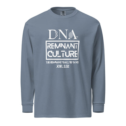 DNA Remnant Long - Sleeve T-Shirt in Black and Blue Jean Grey - divinenatureapparel