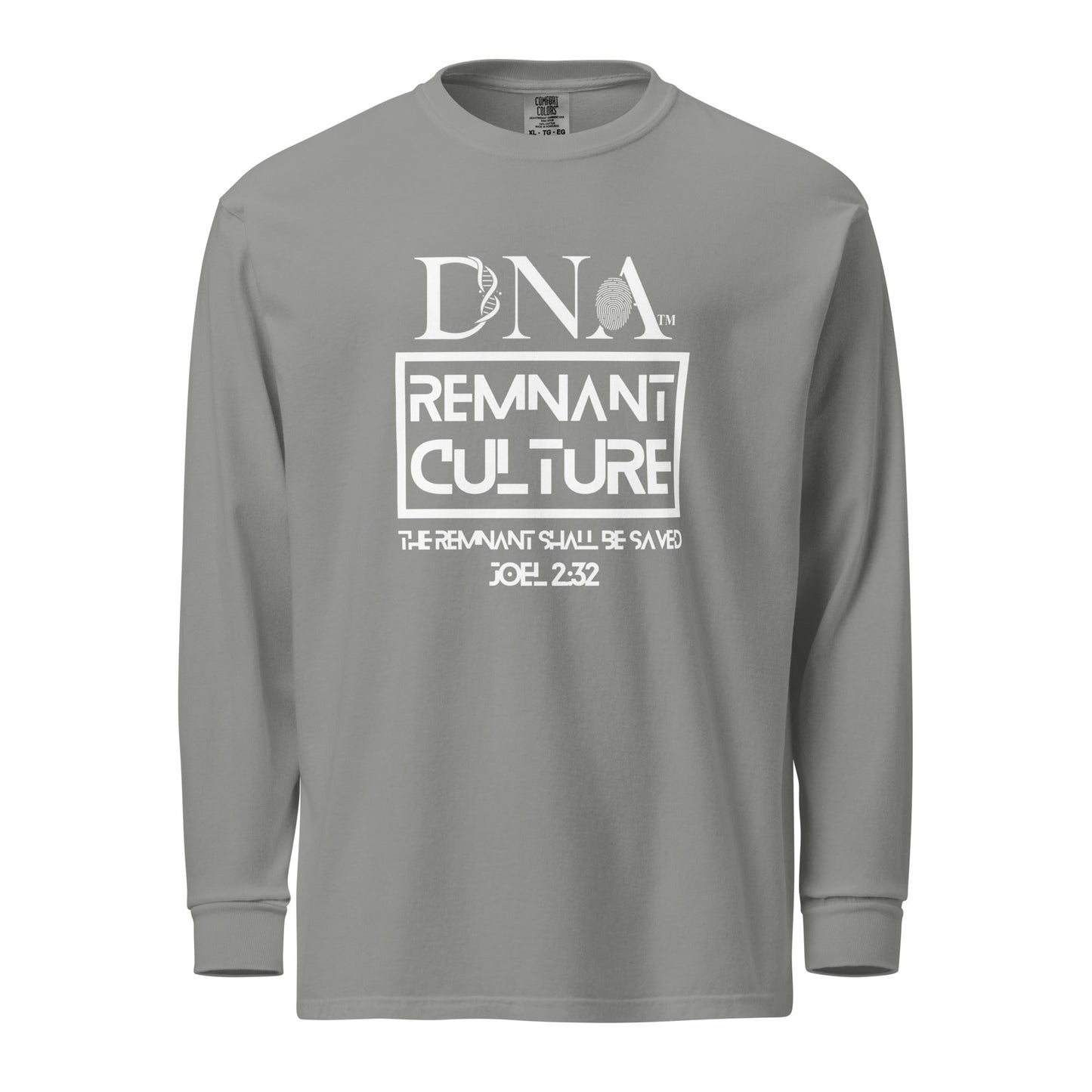DNA Remnant Long - Sleeve T-Shirt in Black and Blue Jean Grey - divinenatureapparel