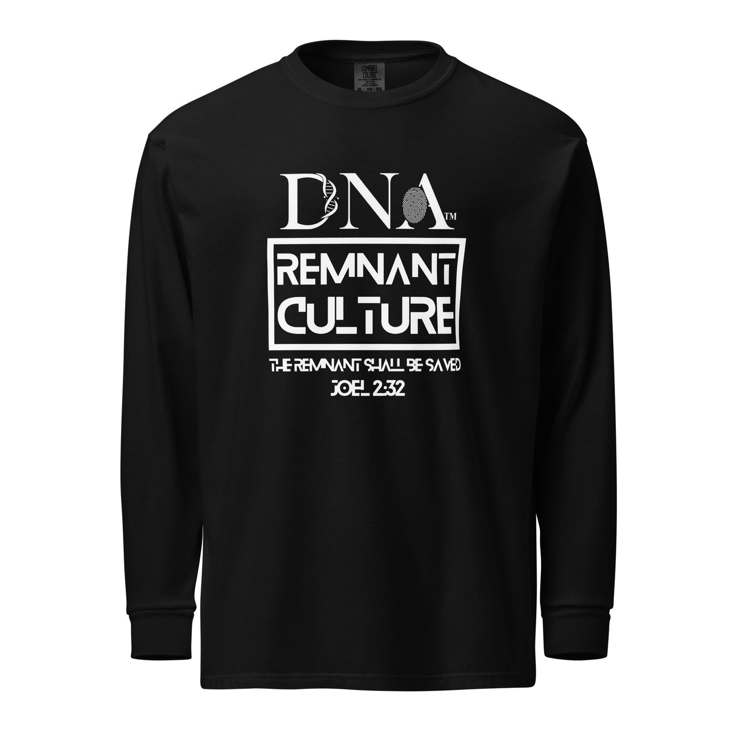 DNA Remnant Long - Sleeve T-Shirt in Black and Blue Jean Grey - divinenatureapparel
