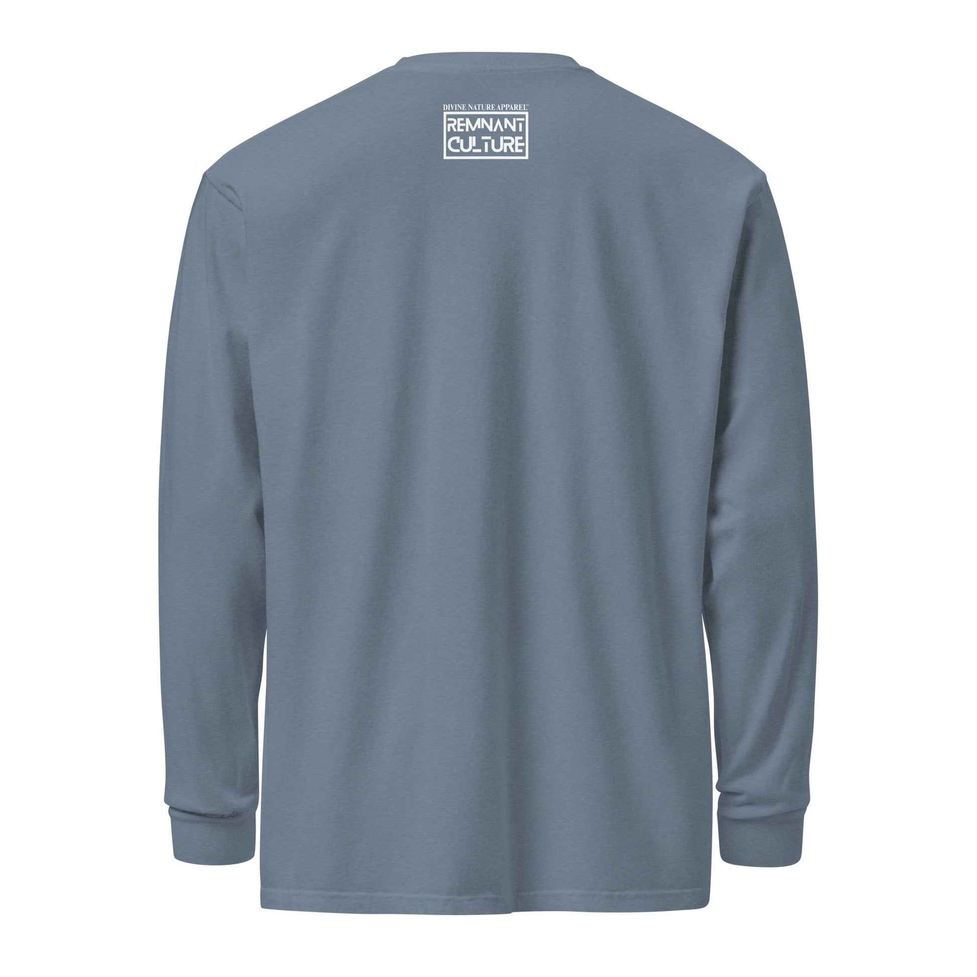 DNA Remnant Long - Sleeve T-Shirt in Black and Blue Jean Grey - divinenatureapparel