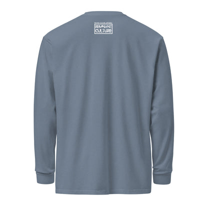 DNA Remnant Long - Sleeve T-Shirt in Black and Blue Jean Grey - divinenatureapparel