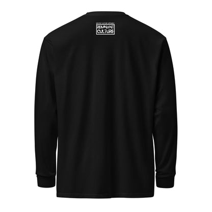 DNA Remnant Long - Sleeve T-Shirt in Black and Blue Jean Grey - divinenatureapparel