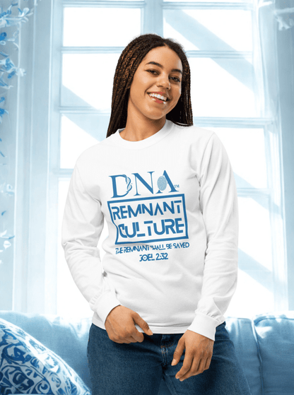 DNA Remnant Long - Sleeve White T-shirt - Unisex - divinenatureapparel
