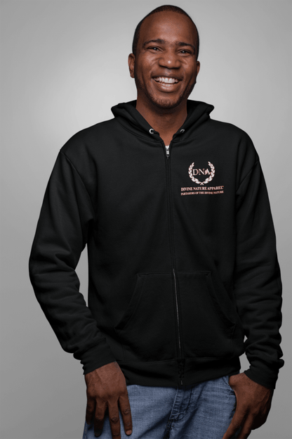 I Am the Resurrection and the Life Heavy Blend Zip Hoodie - Unisex - divinenatureapparel