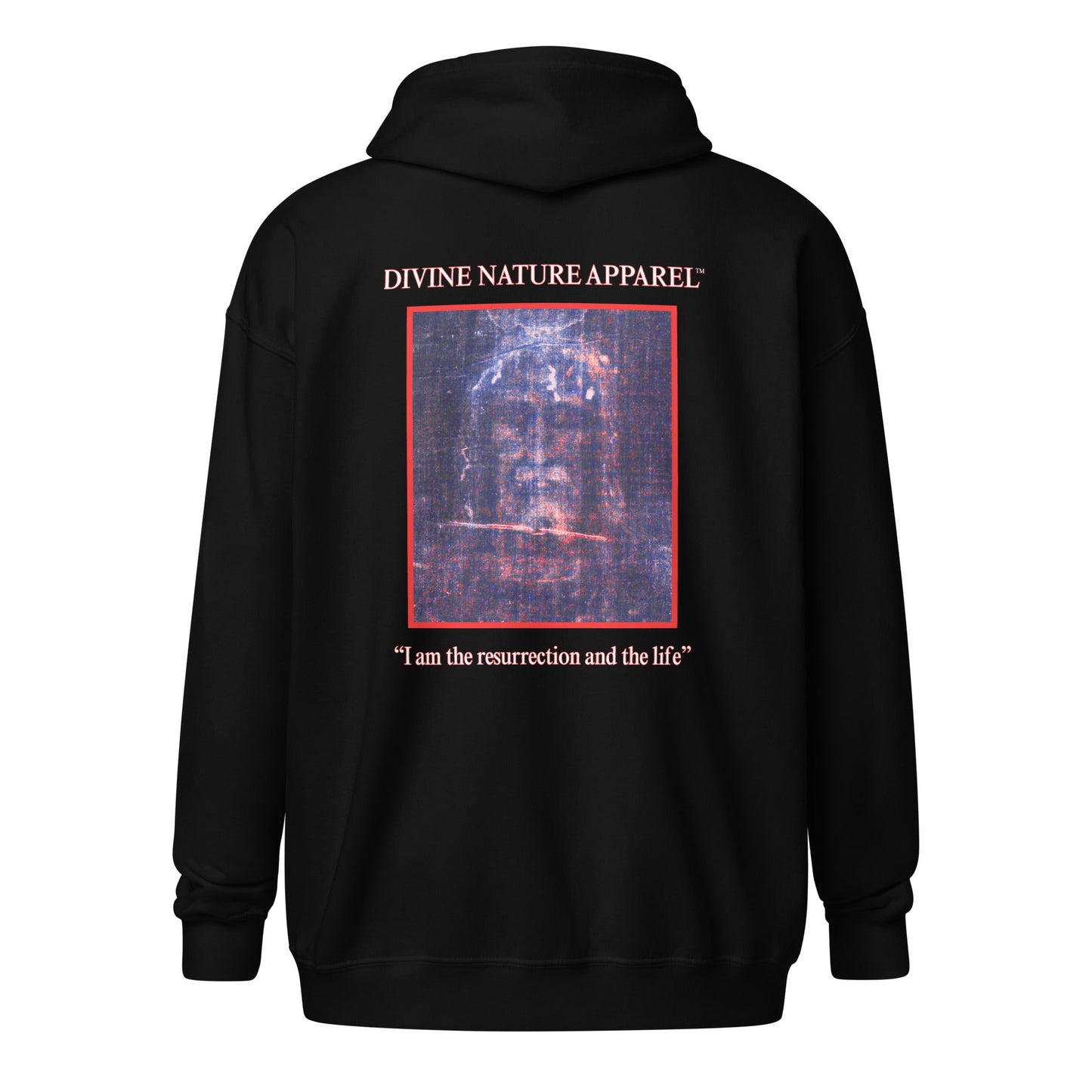 I Am the Resurrection and the Life Heavy Blend Zip Hoodie - Unisex - divinenatureapparel