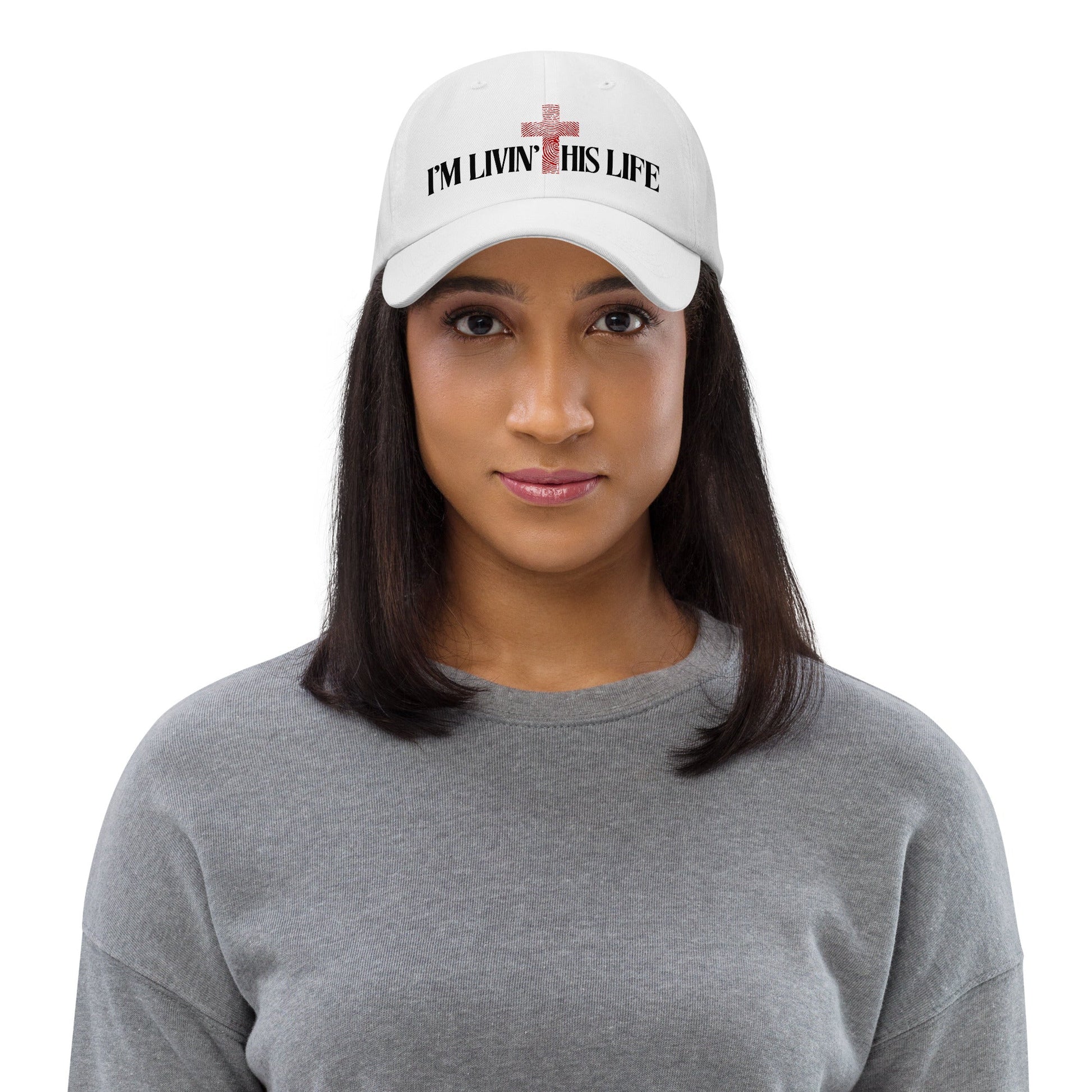 I'M LIVIN' THIS LIFE Hat in White - divinenatureapparel