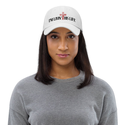 I'M LIVIN' THIS LIFE Hat in White - divinenatureapparel