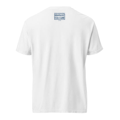 Jesus Indigo Blue on Premium White T-shirt - Unisex - divinenatureapparel