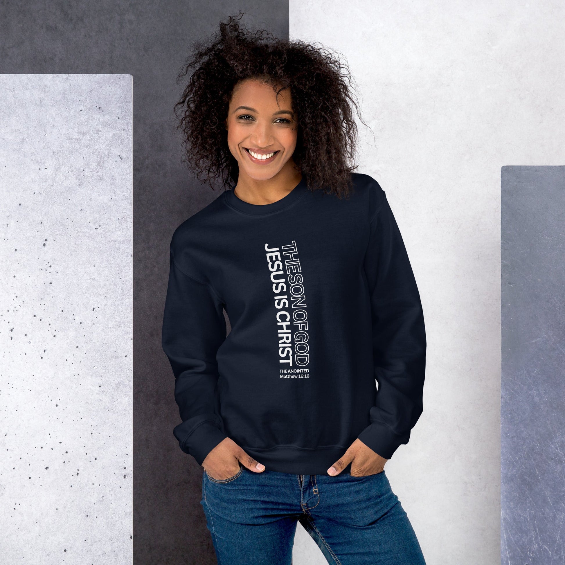 Jesus is Christ The Son of God Unisex Sweatshirt - divinenatureapparel