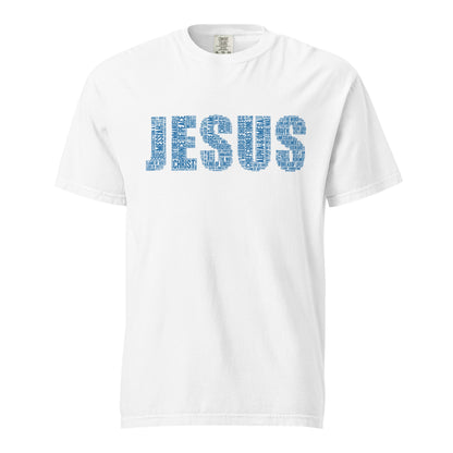 Jesus TruBlu on Premium White T-shirt - Unisex - divinenatureapparel