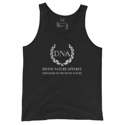 Unisex DNA Jersey Tank with Silver Logo - divinenatureapparel